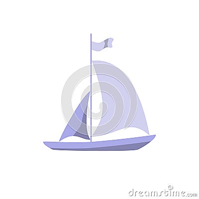 Sailing boat Vector Illustration