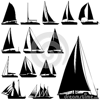 Sailing boat vector Vector Illustration