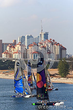 Sailing Boats Editorial Stock Photo