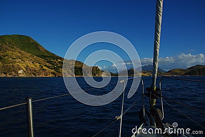 Sailing, Caribbean Stock Photo