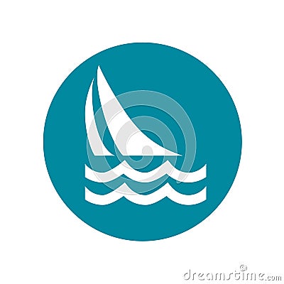 Sailing Icon No. 4 Vector Illustration