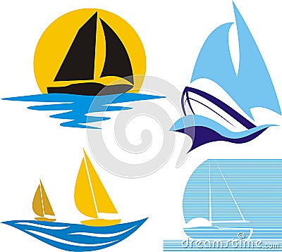 Sailing logo Vector Illustration