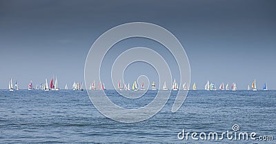 Sailing Regatta Yatchs Stock Photo