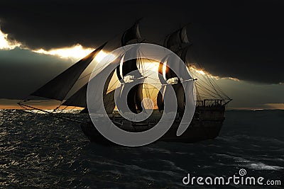 Sailing ship Stock Photo