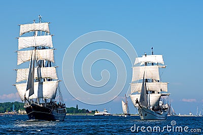 Sailing ships Stock Photo