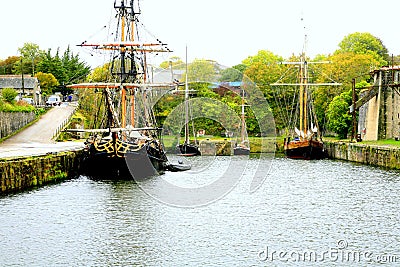 Sailing ships. Editorial Stock Photo