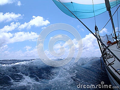 Sailing With Wind Royalty Free Stock Photos - Image: 72978