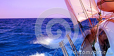 Sailing yacht Stock Photo