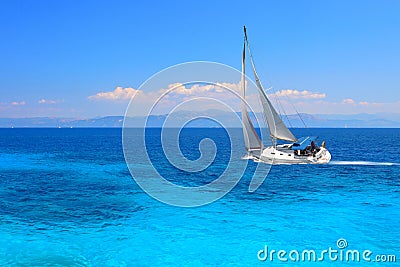 Sailing yacht Stock Photo