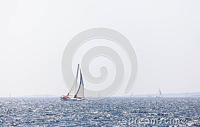 Sailing yacht Stock Photo