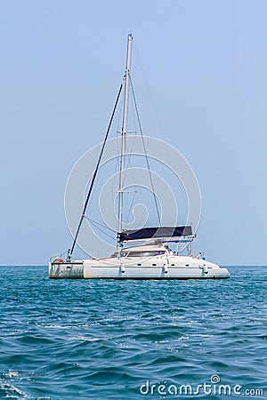 Sailing yacht boat . Stock Photo