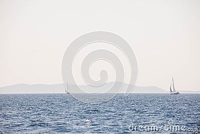 Sailing yachts Stock Photo