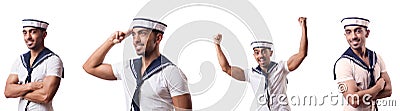 The sailor isolated on the white background Stock Photo