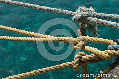 Sailor knots Stock Photo