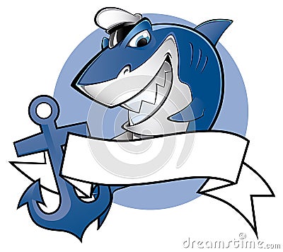 Sailor shark Vector Illustration