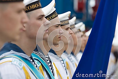 Sailors of the Navy of Ukraine Editorial Stock Photo