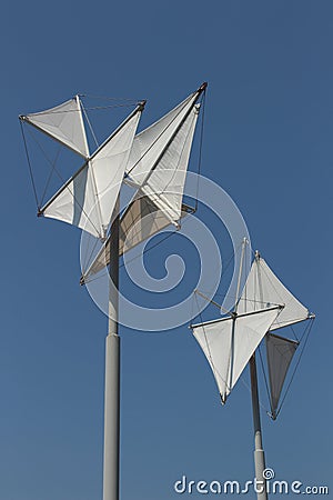 Sails, Genoa, Italy Stock Photo