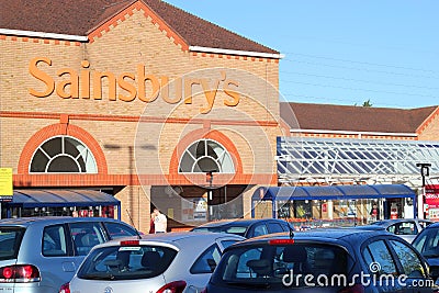 Sainsbury supermarket. Editorial Stock Photo