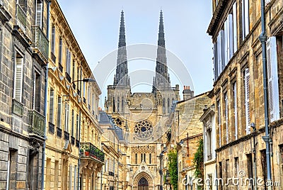 Saint Andre Cathedral of Bordeaux, France Stock Photo