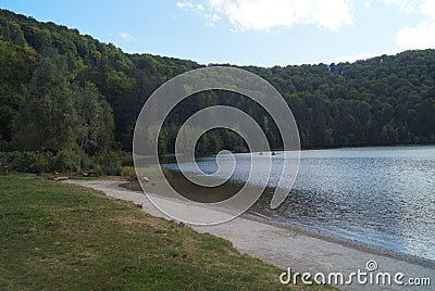 Saint Anna lake lacul Sfanta Ana, Tusnad Harghita, Romania Stock Photo