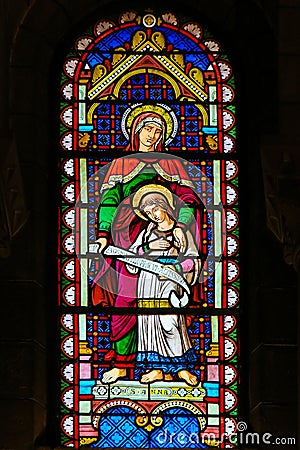 Saint Anna and the Virgin Mary Editorial Stock Photo