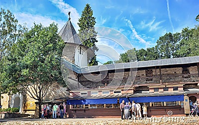 Saint-Assumption Pskovo-Pechersky monastery Editorial Stock Photo