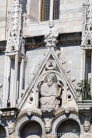 Saint, Baptistery decoration, Cathedral in Pisa Stock Photo