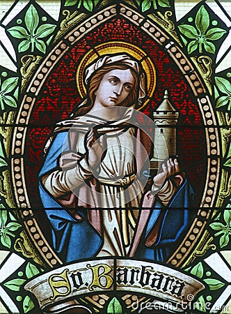 Saint Barbara Stock Photo