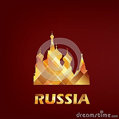 Saint Basil cathedral symbol Vector Illustration