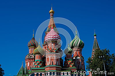 Saint Basil`s Cathedral Sobor Vasiliya Blazhennogo Stock Photo