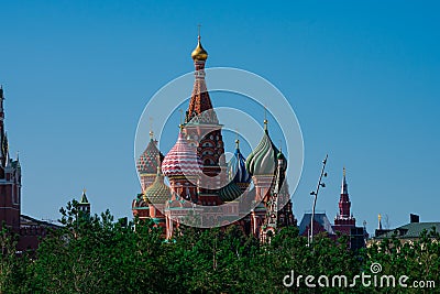 Saint Basil`s Cathedral Sobor Vasiliya Blazhennogo Stock Photo