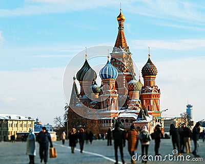 Saint Basil& x27;s Cathedral architecture background Stock Photo