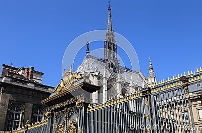 Saint-Chapelle in Paris, France Stock Photo