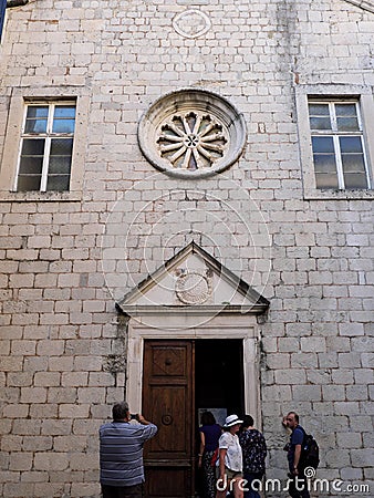 Saint Claire Church, Kotor, Montenegro Editorial Stock Photo