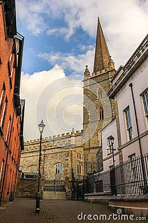 Saint Columb`s Cathedral. Derry Londonderry. Northern Ireland. United Kingdom Stock Photo
