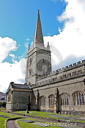 Saint Columb`s Cathedral, Derry, Northern Ireland Stock Photo