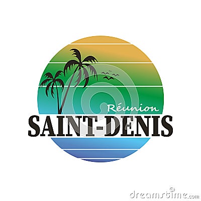 Saint-Denis vector rubber stamp on grunge paper Vector Illustration