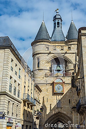 Saint-Eloi church in Bordeaux, France Editorial Stock Photo