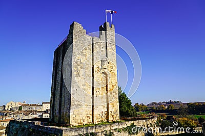 Bordeaux roi tower of saint-emilion unesco town World Heritage site Editorial Stock Photo