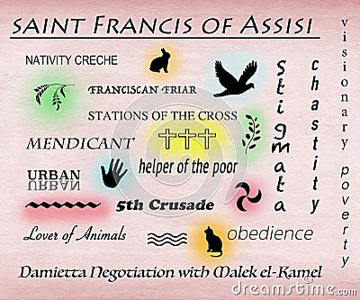 Saint Francis of Assisi Stock Photo