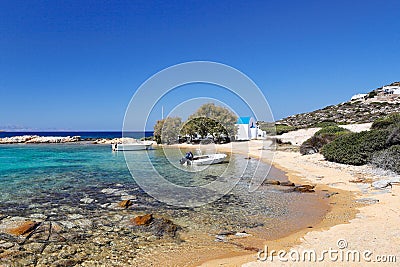 Saint George beach of Antiparos, Greece Stock Photo