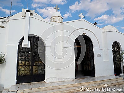 Saint George Church Monastery on Lycabettus Hill Stock Photo