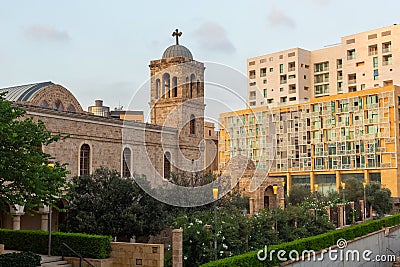 Saint George Greek Orthodox Cathedral in Beirut, Lebanon Editorial Stock Photo