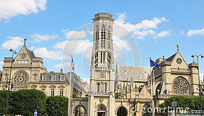Saint Germain Auxerrois Church in Paris Stock Photo