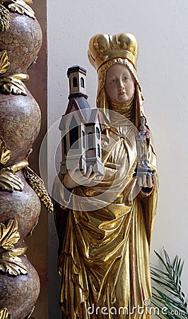 Saint Hedwig of Silesia Stock Photo