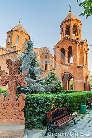 Saint Hovhannes Church in Yerevan, Armen Stock Photo