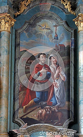 Saint Isidore and Maria Torribia Stock Photo