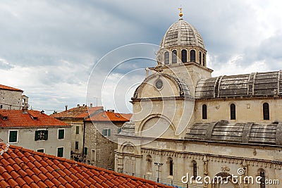 Saint James cathedral in Å ibenik Stock Photo