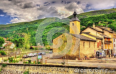 Saint Jerome church in Ax-les-Thermes - France Stock Photo