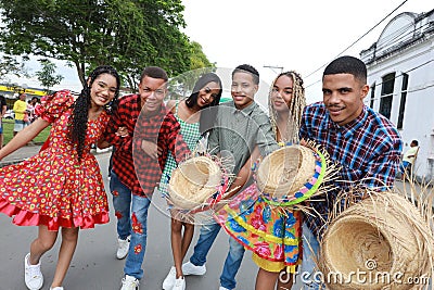 Saint John celebrations in Bahia Editorial Stock Photo